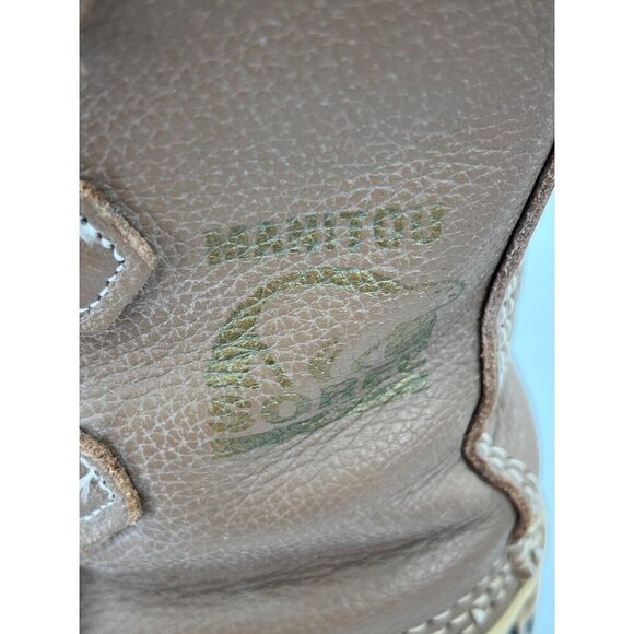 Sorel Manitou Womens Winter Boots Size 6 Tan & Black‎ Shearling Lined Waterproof - Picture 3 of 12